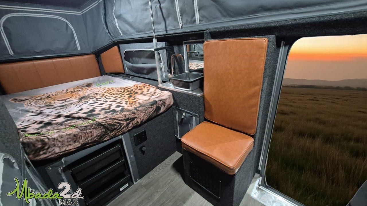 Mbada 2D Max interior with bed and seating
