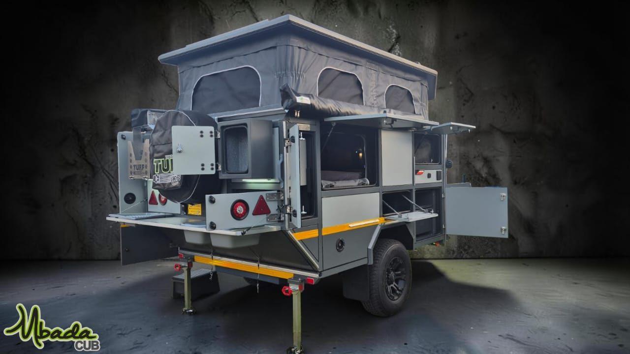 Mbada Cub rear view with pop-up roof
